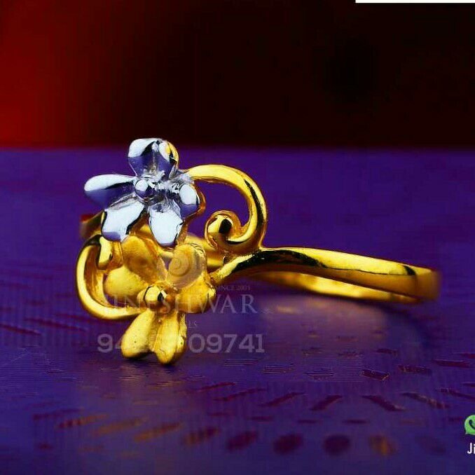 22kt Designer Plain Casting Ladies Ring LRG -0491