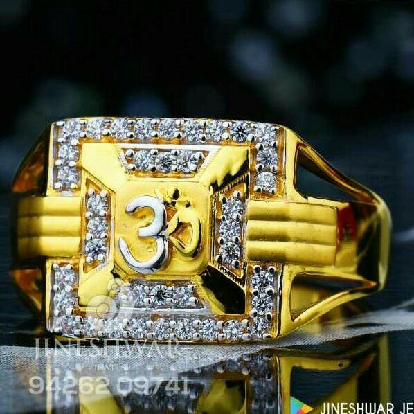 Attractive Om Gents Ring 916