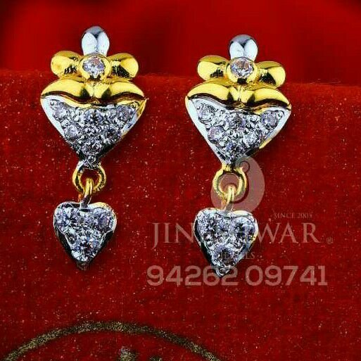 18kt Stylish Fancy Cz Beby Tops ATG -0494