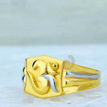 22ct OM Shaped Gents Ring
