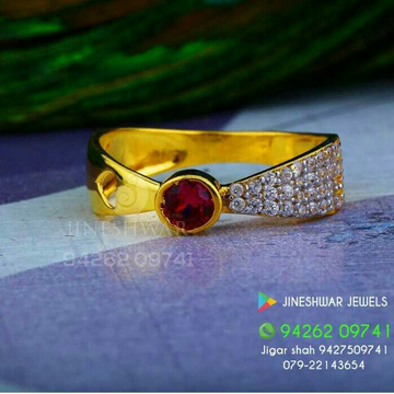 Gold Cz Fancy Ladies Ring LRG -0319