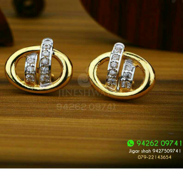 18kt Fancy Cz Gold Ladies Tops ATG -0153