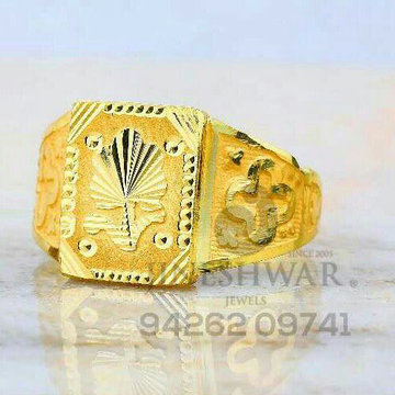 Designer Plain Gold Fancy Gents Ring