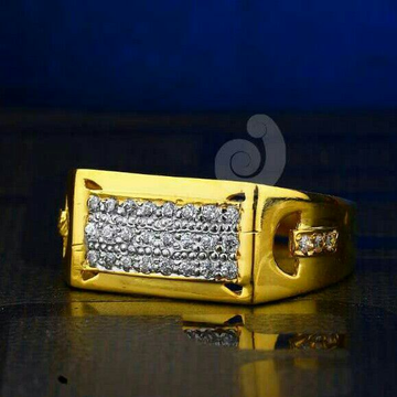 22ct Pricious Cz Gold Gents Ring