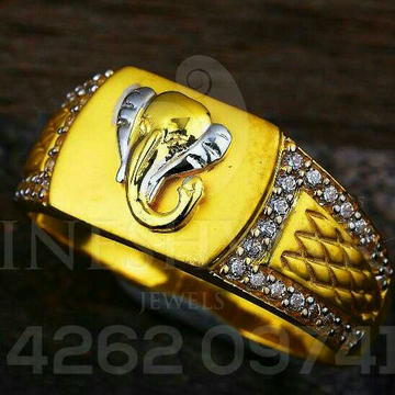 Ganpati Highpolish Gents Ring 916