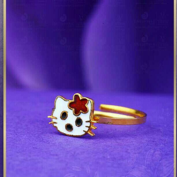 22kt Kids Kitty Ring