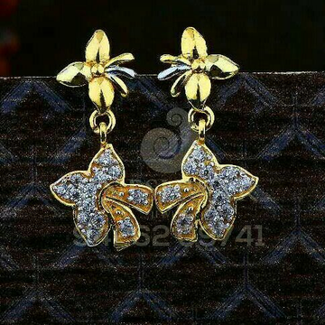 18kt Gold Cz fancy Ladies Tops ATG -0649