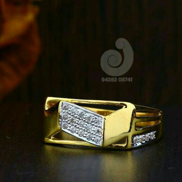 916 Cz Gold Fancy Ring