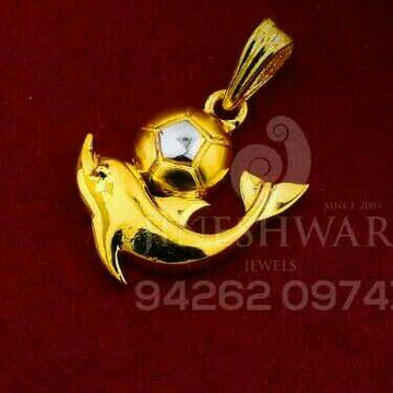 Plain Casting 18kt Dolphine Pendent