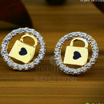 18kt Attractive Gold CZ Beby Tops ATG -0061