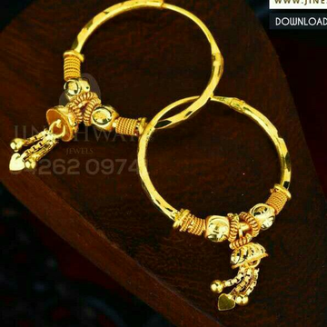 18kt Plain Gold Latakn Fancy Ladies Kadi