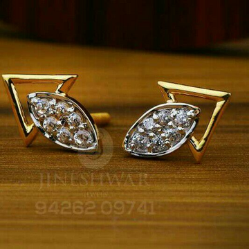 18kt work Were Plain Cz Gold Ladies Tops ATG -0134