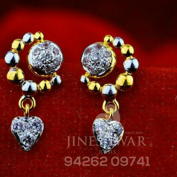 18kt fancy Gold Rodium Cz Tops ATG -0431