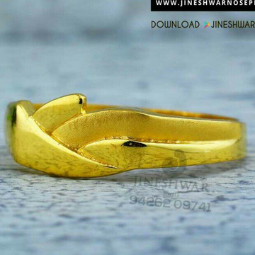 Plain Casting Gents Ring 22kt