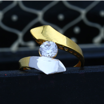 22KT Gold CZ Valentine's Solitaire Ring JJLR-011