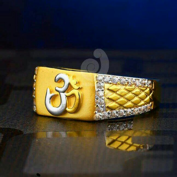 22ct Designer Om Gents Ring