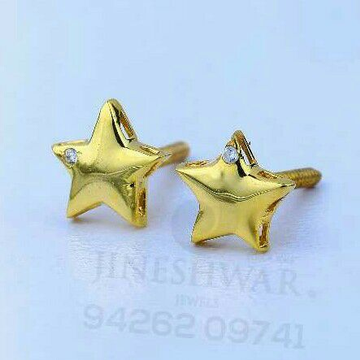 18kt Fancy Star Shape Gold Beby Tops ATG -0143