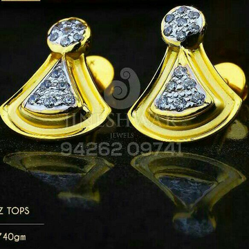 18kt Special Occation Were Cz Gold Ladies Tops ATG...