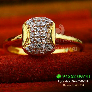 Beuty Shiner Gold Cz Ladies Ring LRG -0318