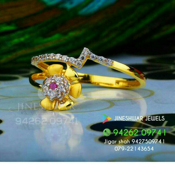 22kt Casual Were Cz fancy Ladies Ring LRG -0231