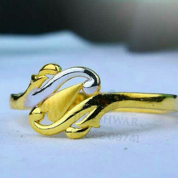 916 Casual Were Plain Gold Casting Ladies Ring LRG...