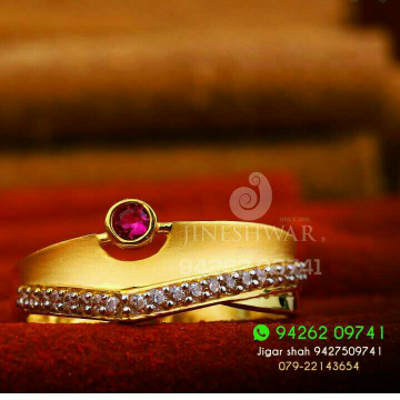 Stunning Gold Cz Ladies Ring LRG -0144