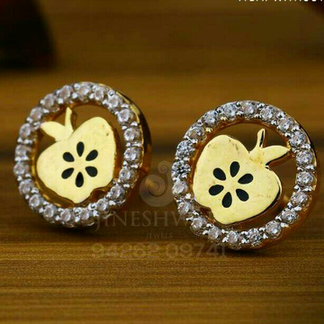 18kt fancy cz gold beby tops atg -0086