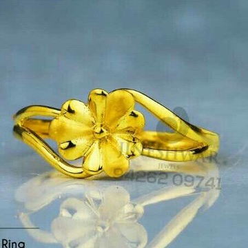 916 Casual Were Flower Shape Plain Ladies Ring LRG...