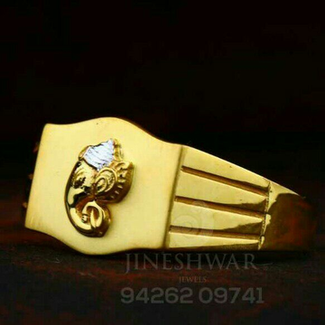 Gold Shiner Gents Ring 916