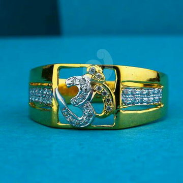 22ct boys wear cz gents ring