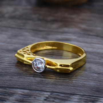 916 CZ Gold Diamond Engagement Ring JJ-010