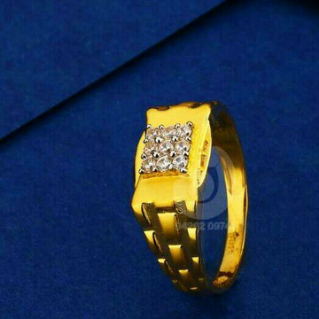 22ct Casual Were Cz Gents Ring