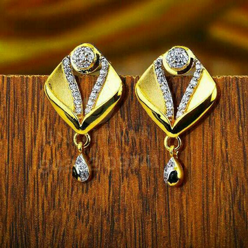 18kt Traditional Were Gold CZ Tops ATG -0094