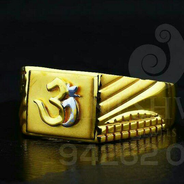 Om Fancy Casting Gents Ring 916