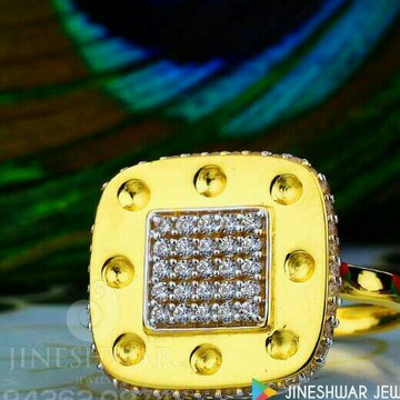 Attractive Gold Cz Ladies Ring LRG -0049