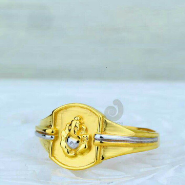 22ct Exclusive Plain Ganpati Ring
