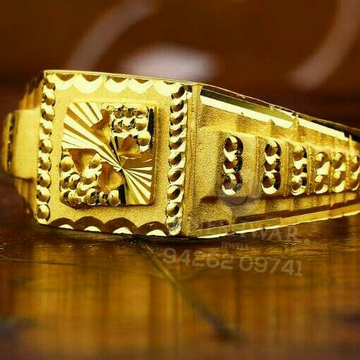 Gold Casting Gents Ring 916
