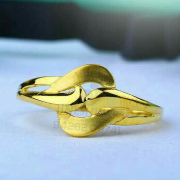 916 Astonish Plain Gold Casting Ladies Ring LRG -0...