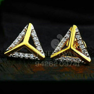 18kt Triangle Shape Cz Gold Ladies Tops ATG -0122