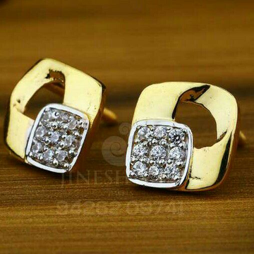 18kt Work Were Cz Gold Tops ATG -0098