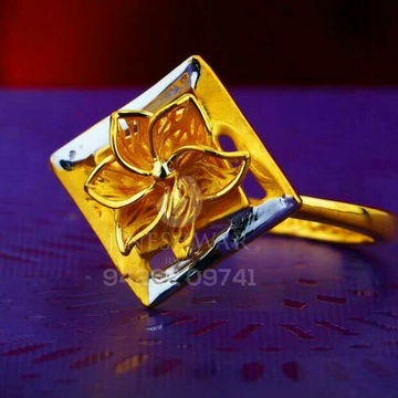 916 Dazzeld Plain Gold Casting Ladies Ring LRG -06...