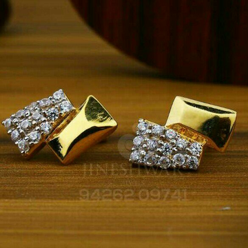 18kt Work Were Cz Plain Gold Ladies Tops ATG -0078