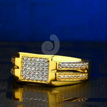 22ct Casual Were Cz Gents Ring