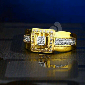 22ct Daily Were Cz Gold Gents Ring