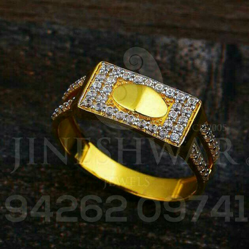 Fancy Cz gents Ring 22kt