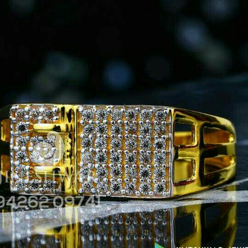 Gold Daimond Gents Ring 916