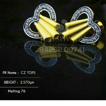 18kt Special Occation Were Cz Gold Ladies Tops ATG...