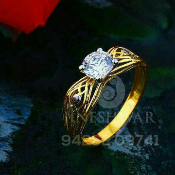 Stylish Singal Stone Fancy Ladies Ring LRG -0409