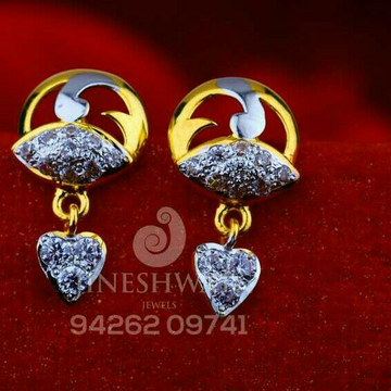 18kt Fancy Cz Rodium Gold Beby Tops ATG -0490