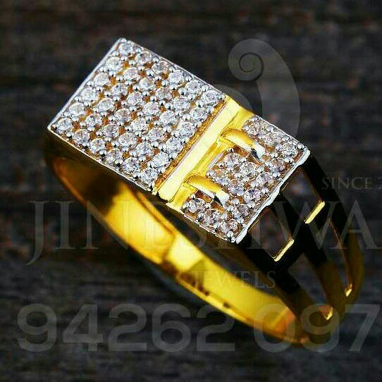 Cz fancy Gents Ring 916